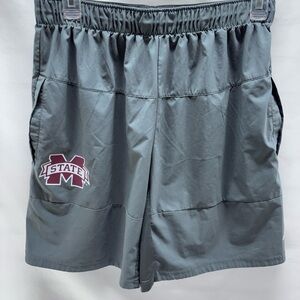Mississippi State Bulldogs Adidas Athletic Wicking Shorts Men's W Ms State Logo